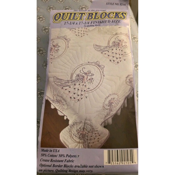 Fairway Needlecraft Co Queen Quilt Blocks 92105 Victorian Style Lady Vtg 3 Pkg - Picture 2 of 10